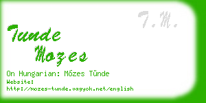 tunde mozes business card
